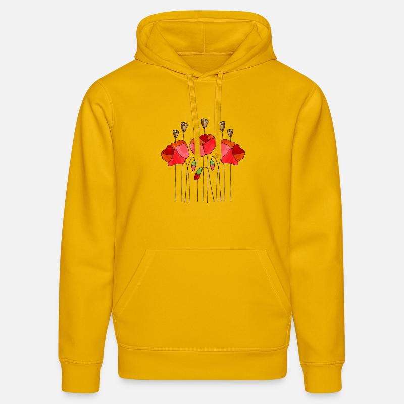 Fleur - Sweat à capuche bio DRUMMER Stanley/Stella Unisexe - jaune spectre