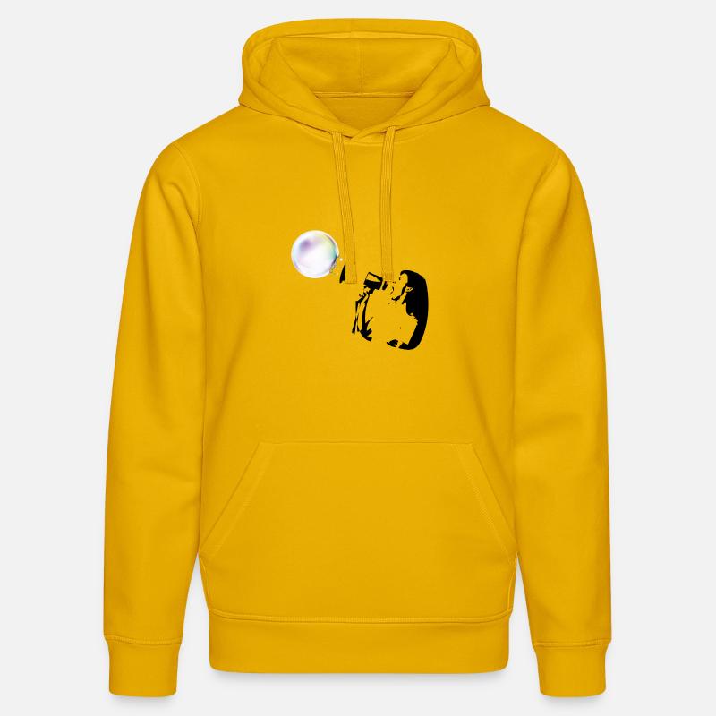 Bubble shot - Sweat à capuche bio DRUMMER Stanley/Stella Unisexe - jaune spectre