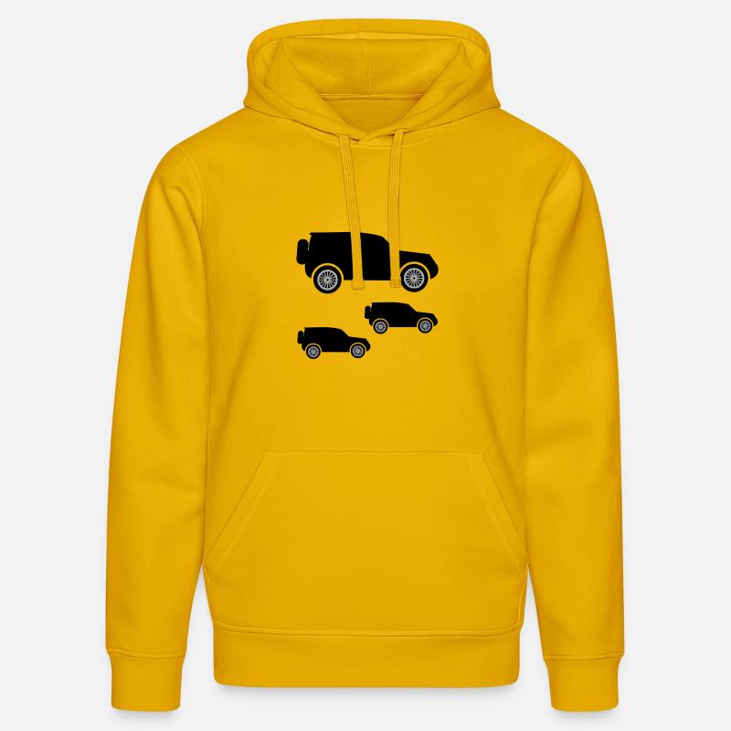 Automobiles - Sweat à capuche bio DRUMMER Stanley/Stella Unisexe - jaune spectre