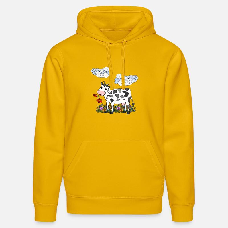 Vache - Sweat à capuche bio DRUMMER Stanley/Stella Unisexe - jaune spectre
