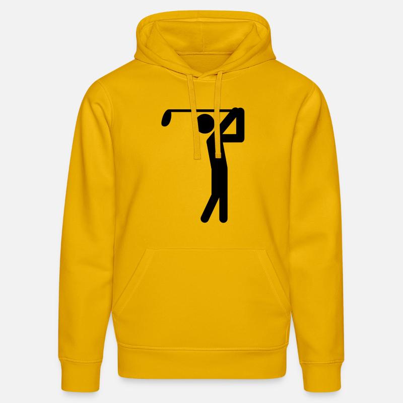 golfer icon - Sweat à capuche bio DRUMMER Stanley/Stella Unisexe - jaune spectre