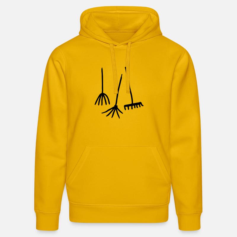 Outils de jardin - Sweat à capuche bio DRUMMER Stanley/Stella Unisexe - jaune spectre