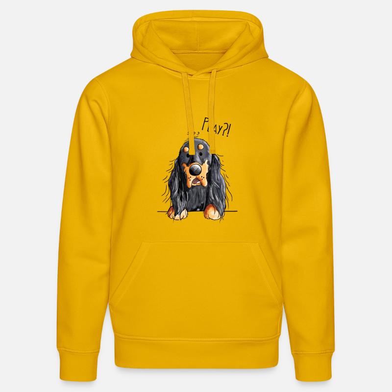 Play Gordon Setter - Chien - Cadeau - Sweat à capuche bio DRUMMER Stanley/Stella Unisexe - jaune spectre