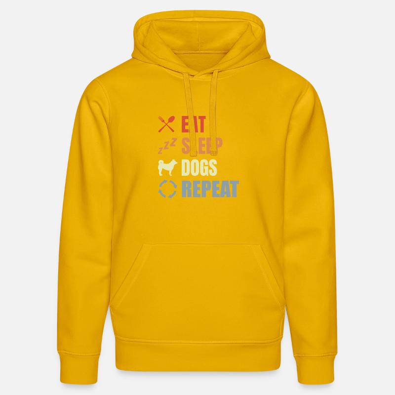 Routine de propriétaire de chien - Sweat à capuche bio DRUMMER Stanley/Stella Unisexe - jaune spectre