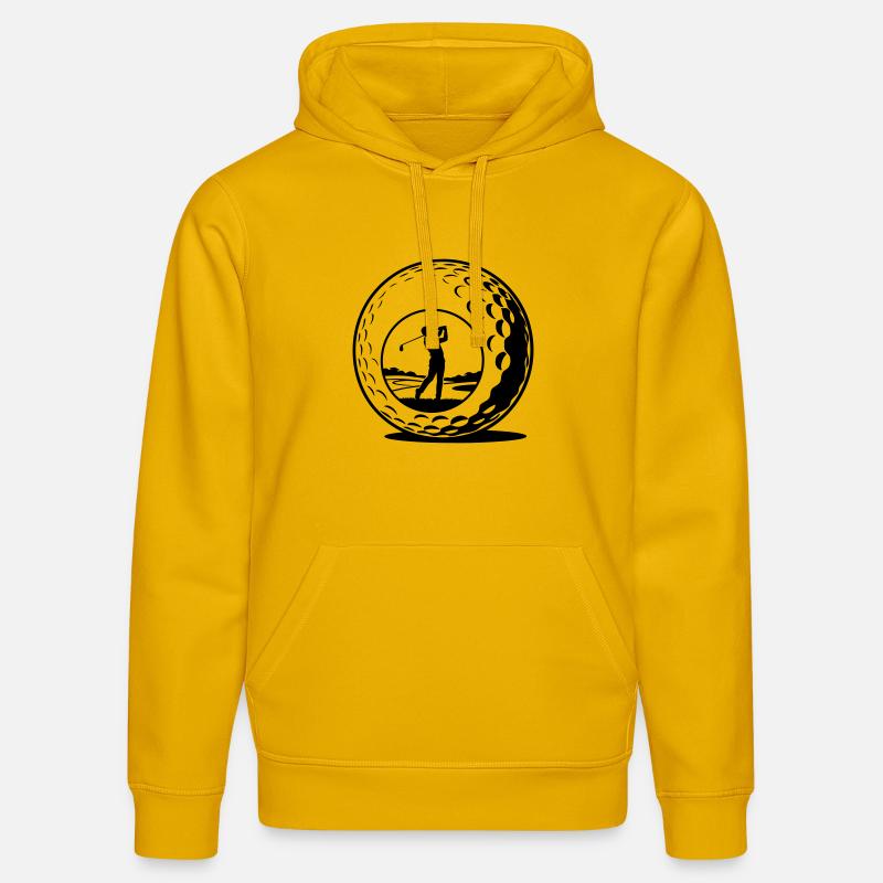 Balle de golf - Sweat à capuche bio DRUMMER Stanley/Stella Unisexe - jaune spectre