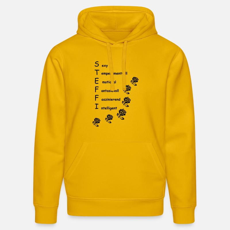 steffi2 - Sweat à capuche bio DRUMMER Stanley/Stella Unisexe - jaune spectre