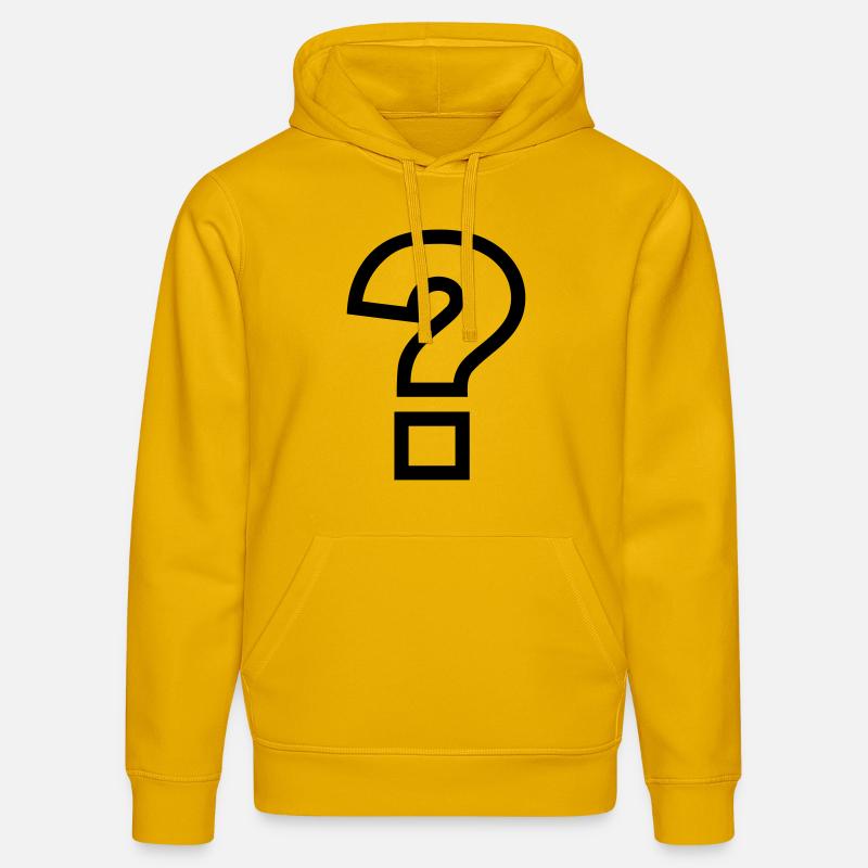 Point d'interrogation - Sweat à capuche bio DRUMMER Stanley/Stella Unisexe - jaune spectre