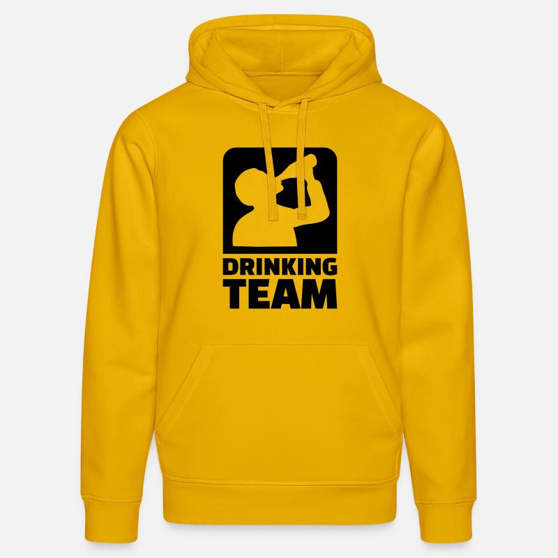 Drinking Team - Sweat à capuche bio DRUMMER Stanley/Stella Unisexe - jaune spectre