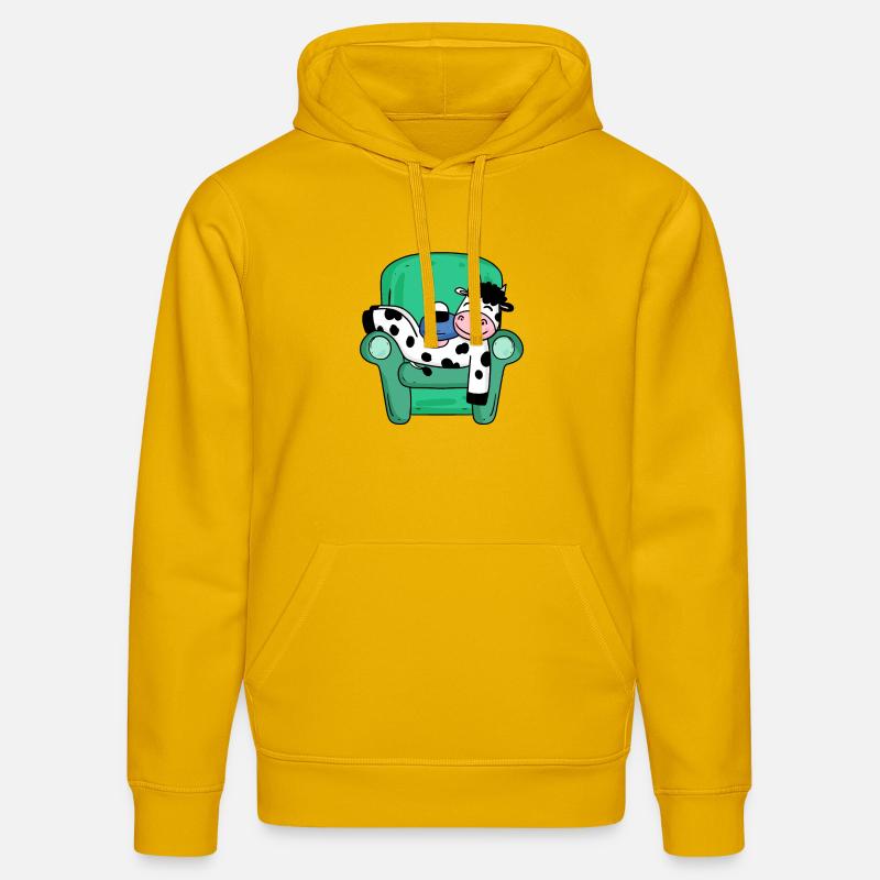 Vache - Sweat à capuche bio DRUMMER Stanley/Stella Unisexe - jaune spectre