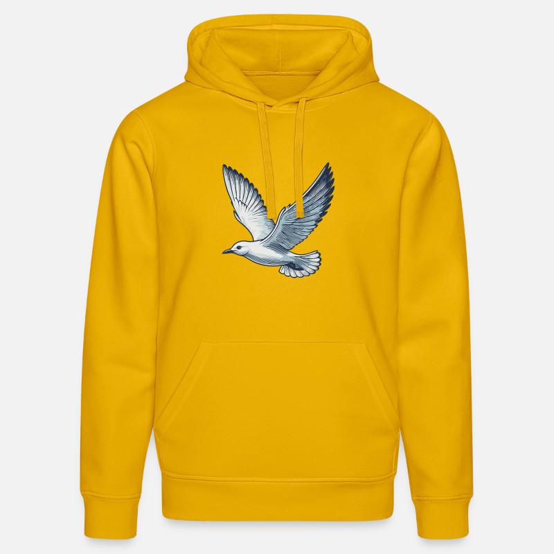 Mouette - Sweat à capuche bio DRUMMER Stanley/Stella Unisexe - jaune spectre