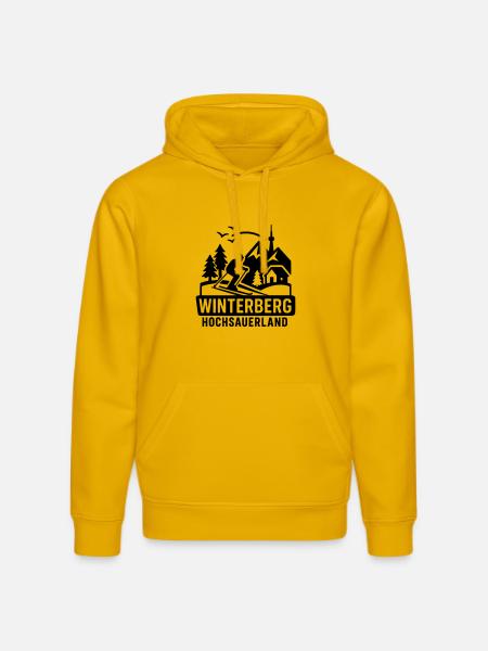 Winterberg Hochsauerland - Stanley/Stella DRUMMER Unisex Organic Hoodie - spectra yellow