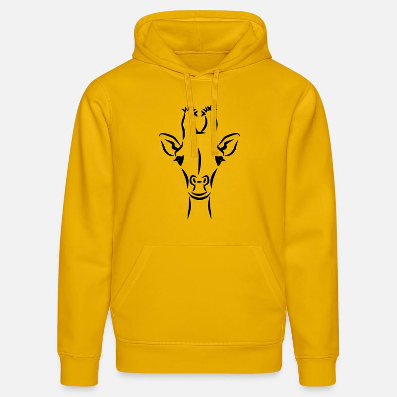 Girafe - Sweat à capuche bio DRUMMER Stanley/Stella Unisexe - jaune spectre