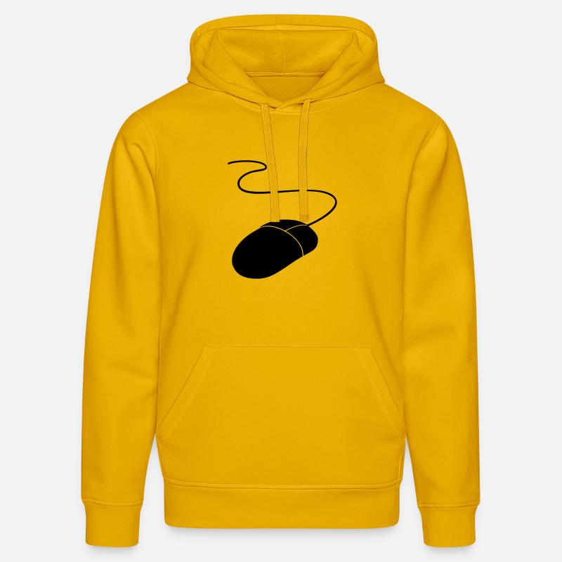 computermaus - Stanley/Stella Unisex Bio-Hoodie DRUMMER  - Spektralgelb
