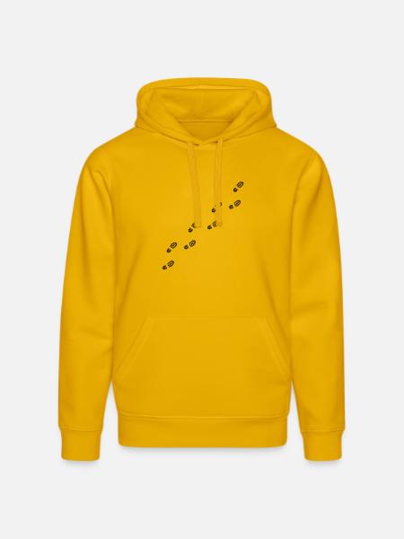 schuhabdruck_1__f1 - Stanley/Stella DRUMMER Unisex Organic Hoodie - spectra yellow