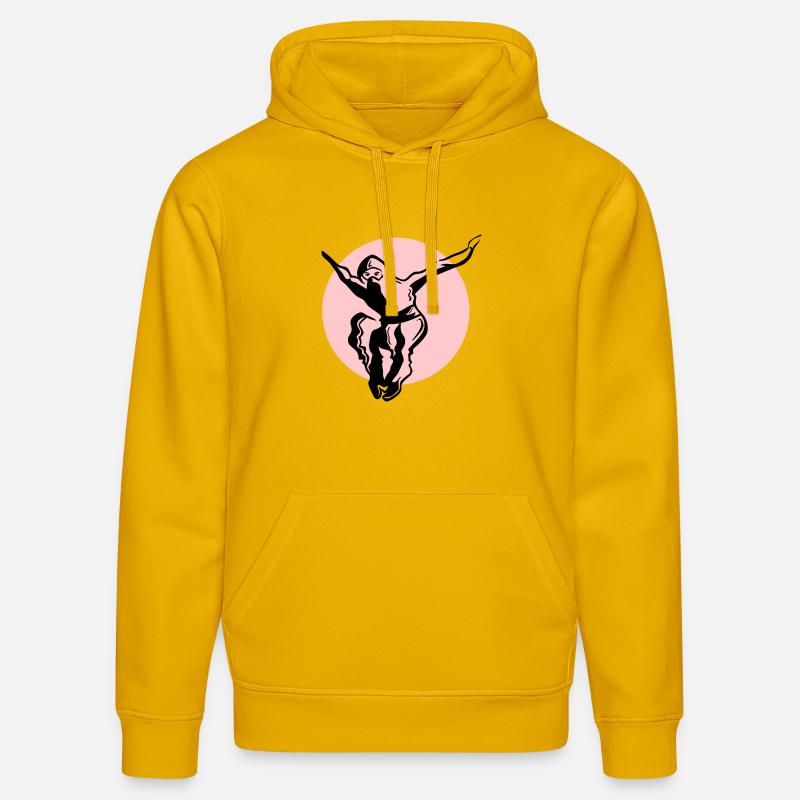 Ninja - couleur noire - Sweat à capuche bio DRUMMER Stanley/Stella Unisexe - jaune spectre