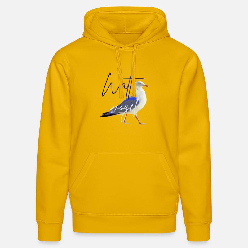Wattvogel_3.2 - Sweat à capuche bio DRUMMER Stanley/Stella Unisexe - jaune spectre