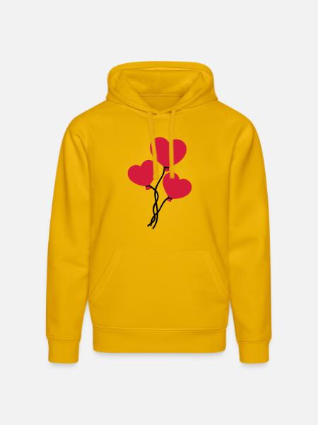 Balloon - Stanley/Stella DRUMMER Unisex Organic Hoodie - spectra yellow