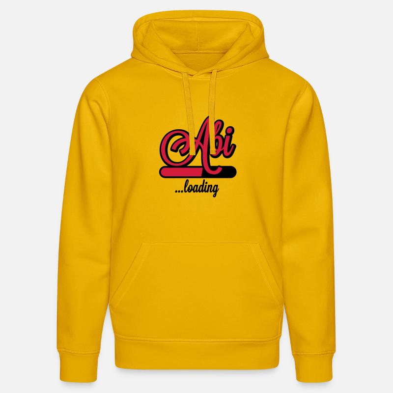 Abi loading | Abitur wird geladen - Sweat à capuche bio DRUMMER Stanley/Stella Unisexe - jaune spectre