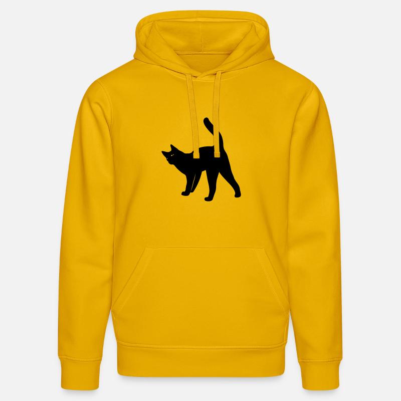 Chat chat - Sweat à capuche bio DRUMMER Stanley/Stella Unisexe - jaune spectre