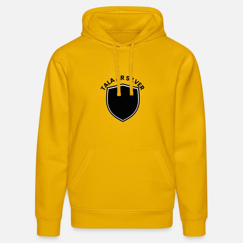 Bouclier d’argent avec thème d’année - Sweat à capuche bio DRUMMER Stanley/Stella Unisexe - jaune spectre