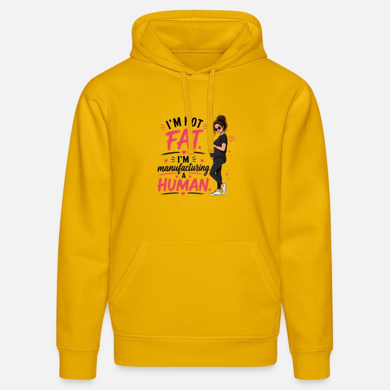 Fierté de la Grossesse - Sweat à capuche bio DRUMMER Stanley/Stella Unisexe - jaune spectre