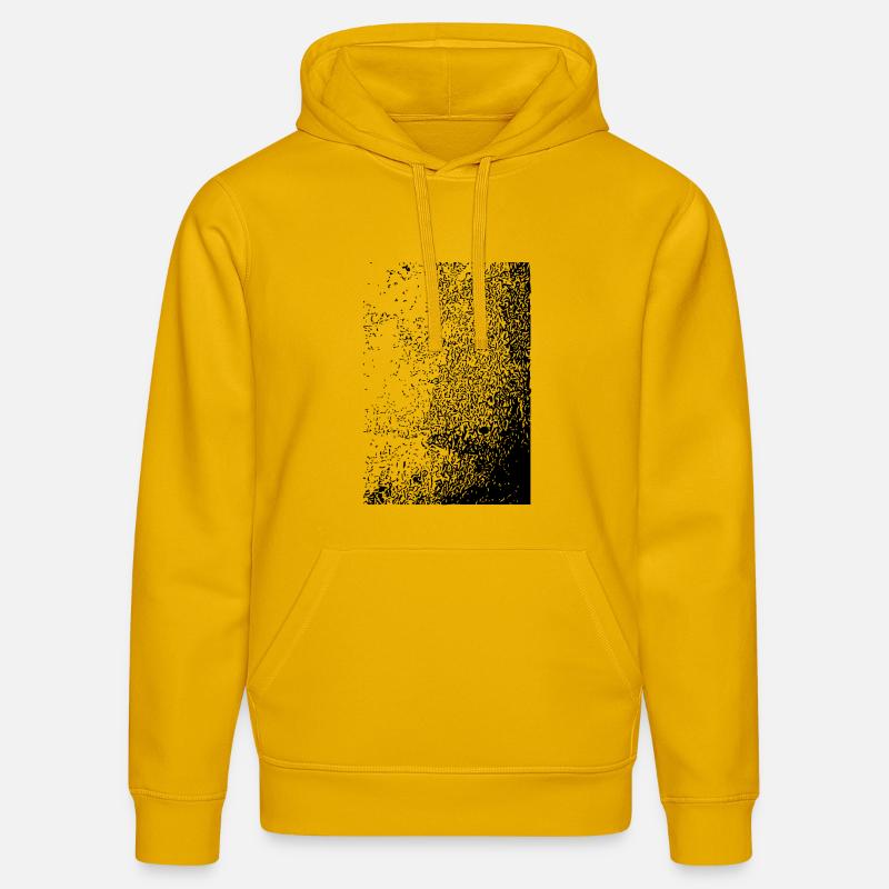 Conception abstraite - Sweat à capuche bio DRUMMER Stanley/Stella Unisexe - jaune spectre