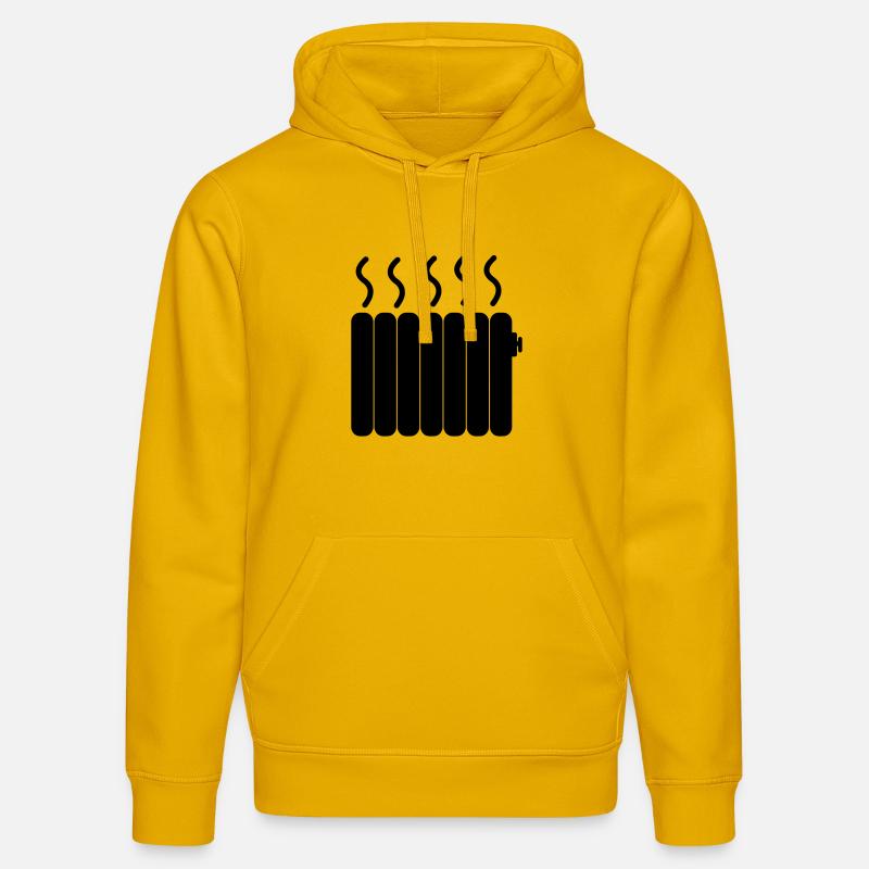 Chauffage central Chauffage central - Sweat à capuche bio DRUMMER Stanley/Stella Unisexe - jaune spectre