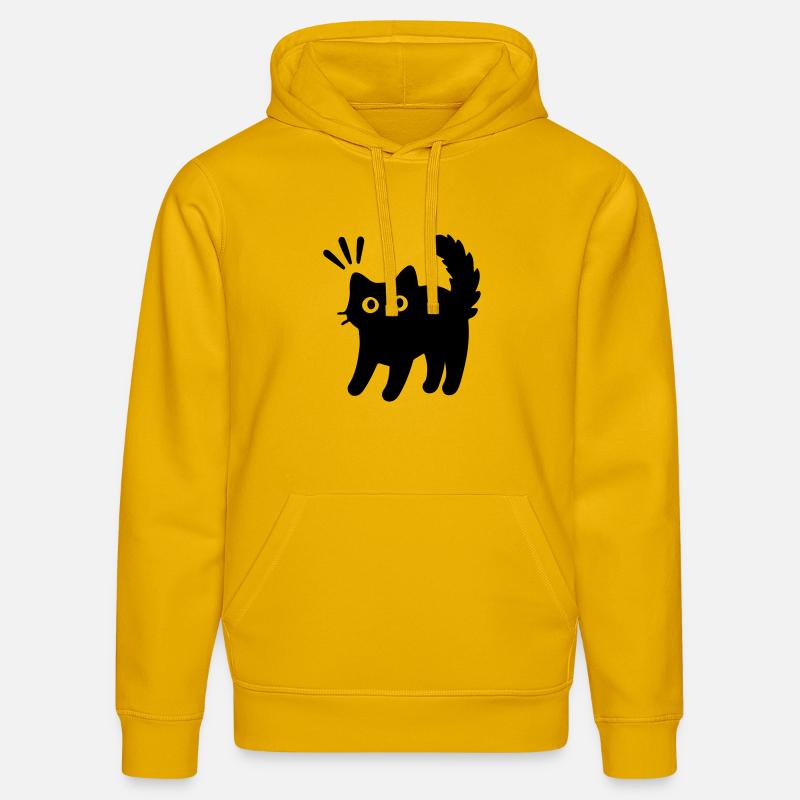 Chat Chat - Sweat à capuche bio DRUMMER Stanley/Stella Unisexe - jaune spectre