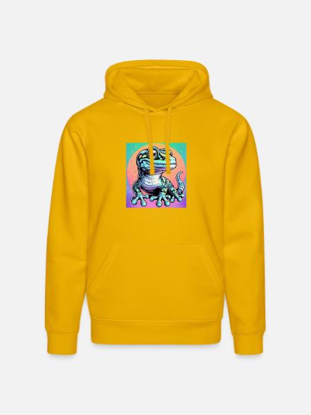 Gecko - Stanley/Stella Unisex Bio-Hoodie DRUMMER - Spektralgelb