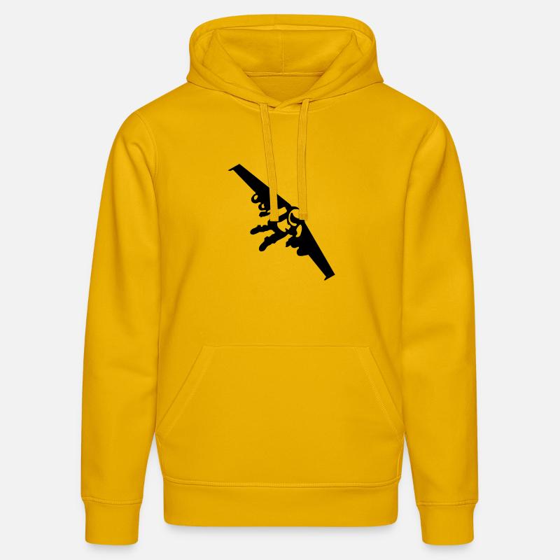 Jetman - Sweat à capuche bio DRUMMER Stanley/Stella Unisexe - jaune spectre
