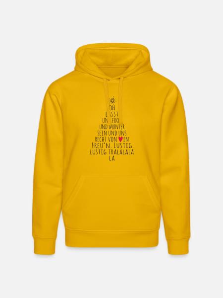froh und munter - Stanley/Stella Unisex Bio-Hoodie DRUMMER - Spektralgelb