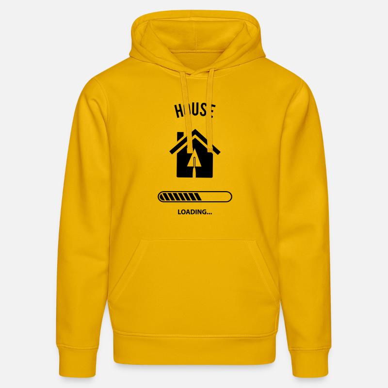 House Loading - Sweat à capuche bio DRUMMER Stanley/Stella Unisexe - jaune spectre