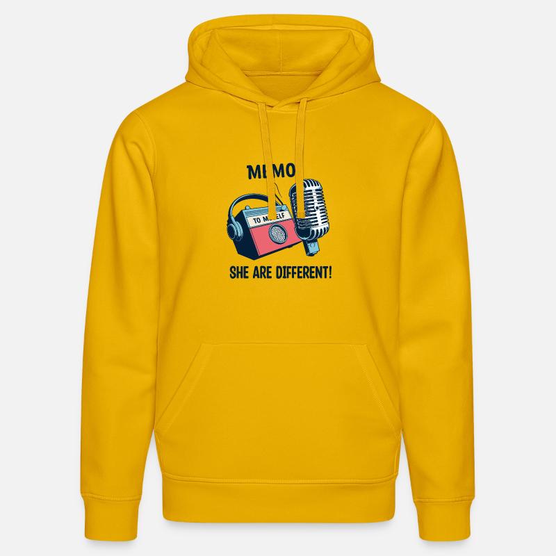 Ils sont différents ! - Sweat à capuche bio DRUMMER Stanley/Stella Unisexe - jaune spectre