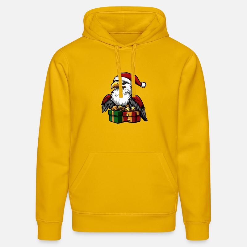 Cadeaux de Noël Eagle - Sweat à capuche bio DRUMMER Stanley/Stella Unisexe - jaune spectre