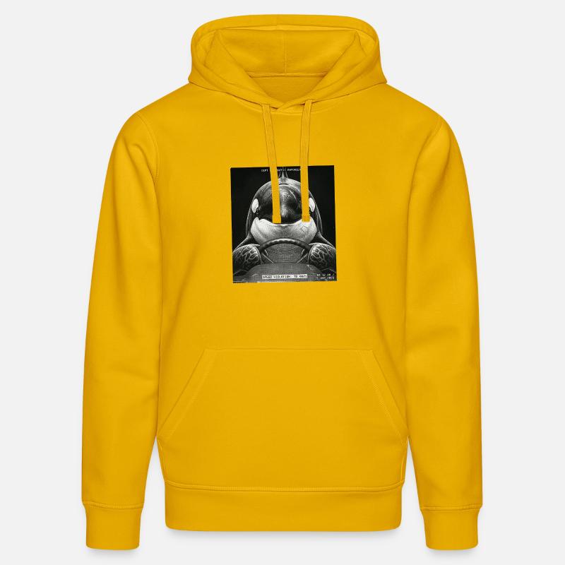 Fish Flashed - Sweat à capuche bio DRUMMER Stanley/Stella Unisexe - jaune spectre