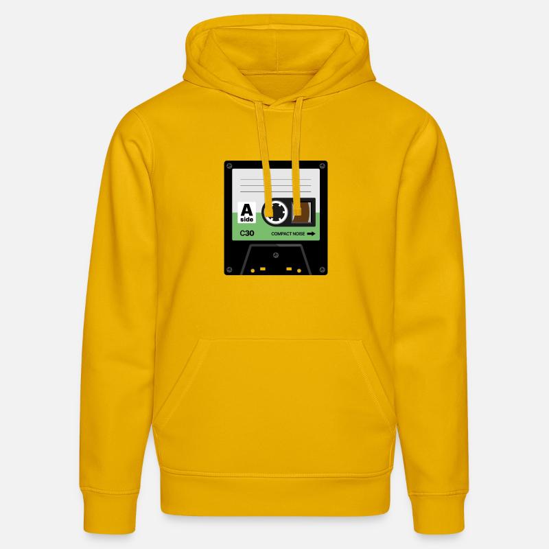 Cassette Minuscule - Sweat à capuche bio DRUMMER Stanley/Stella Unisexe - jaune spectre
