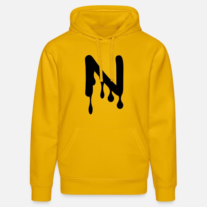 n_comic_graffiti - Sweat à capuche bio DRUMMER Stanley/Stella Unisexe - jaune spectre