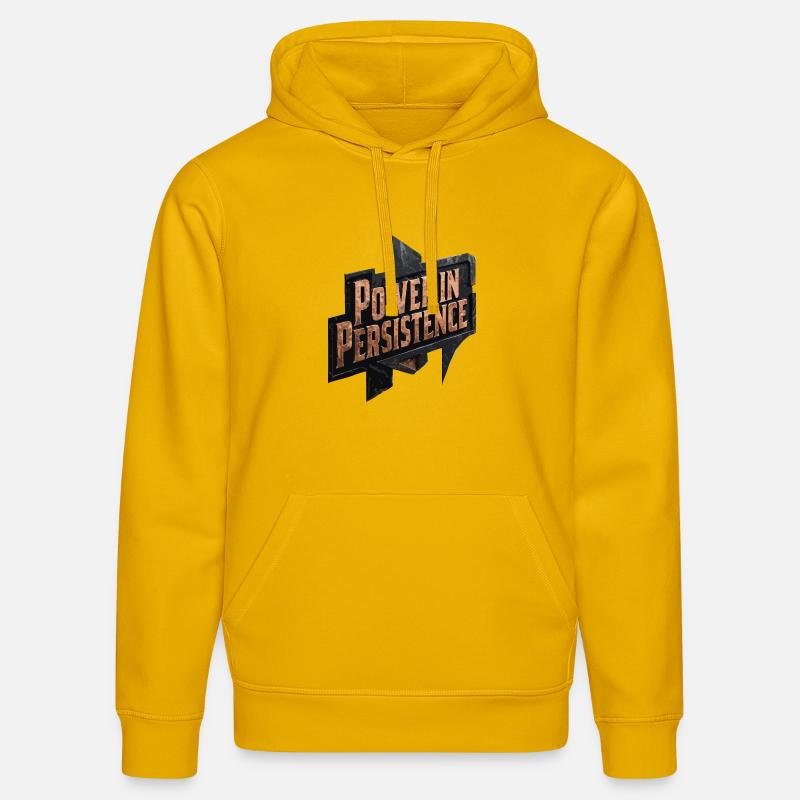 La puissance de la persévérance - Sweat à capuche bio DRUMMER Stanley/Stella Unisexe - jaune spectre