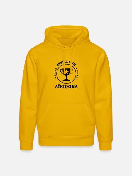 Best Aikido - Aikido - Stanley/Stella DRUMMER Unisex Organic Hoodie - spectra yellow