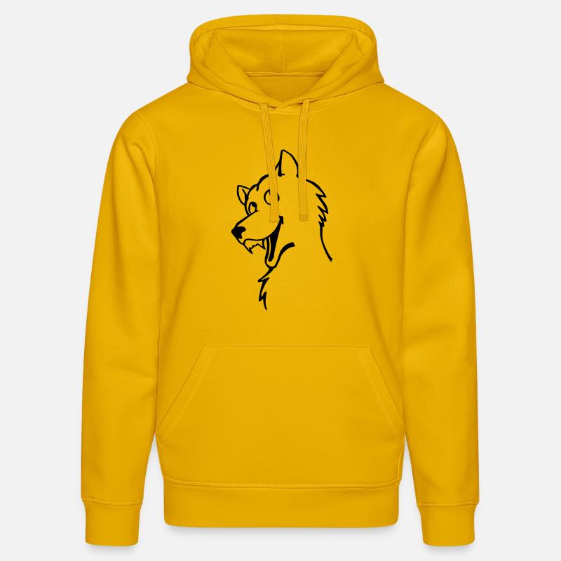 Wolf - Sweat à capuche bio DRUMMER Stanley/Stella Unisexe - jaune spectre