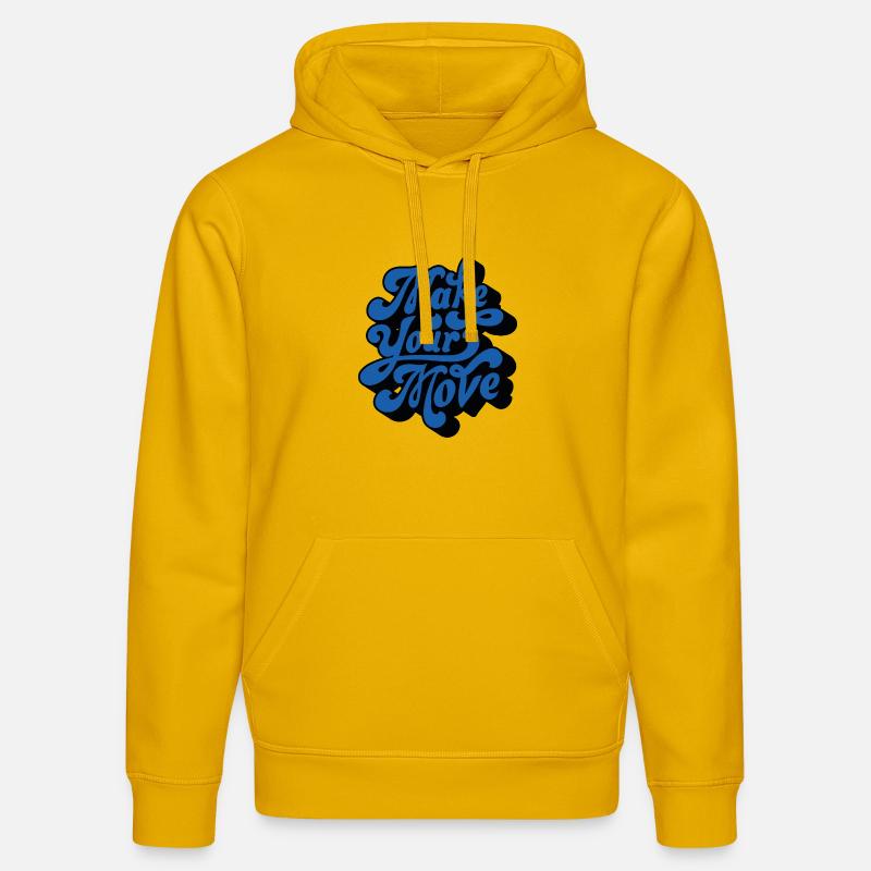 Faites votre mouvement – Style rétro - Sweat à capuche bio DRUMMER Stanley/Stella Unisexe - jaune spectre