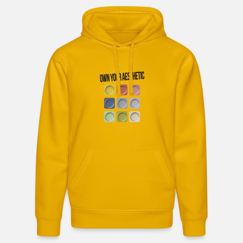 Assumez votre esthétique – Déclaration moderne - Sweat à capuche bio DRUMMER Stanley/Stella Unisexe - jaune spectre