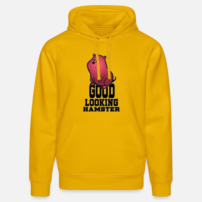Good looking Hamster - Sweat à capuche bio DRUMMER Stanley/Stella Unisexe - jaune spectre