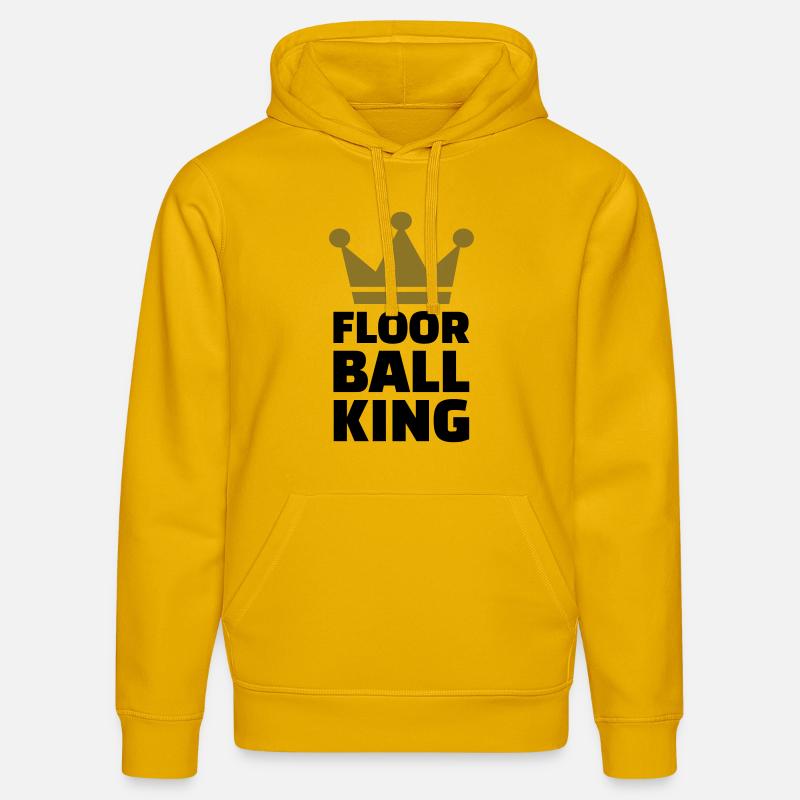 Floorball King - Sweat à capuche bio DRUMMER Stanley/Stella Unisexe - jaune spectre