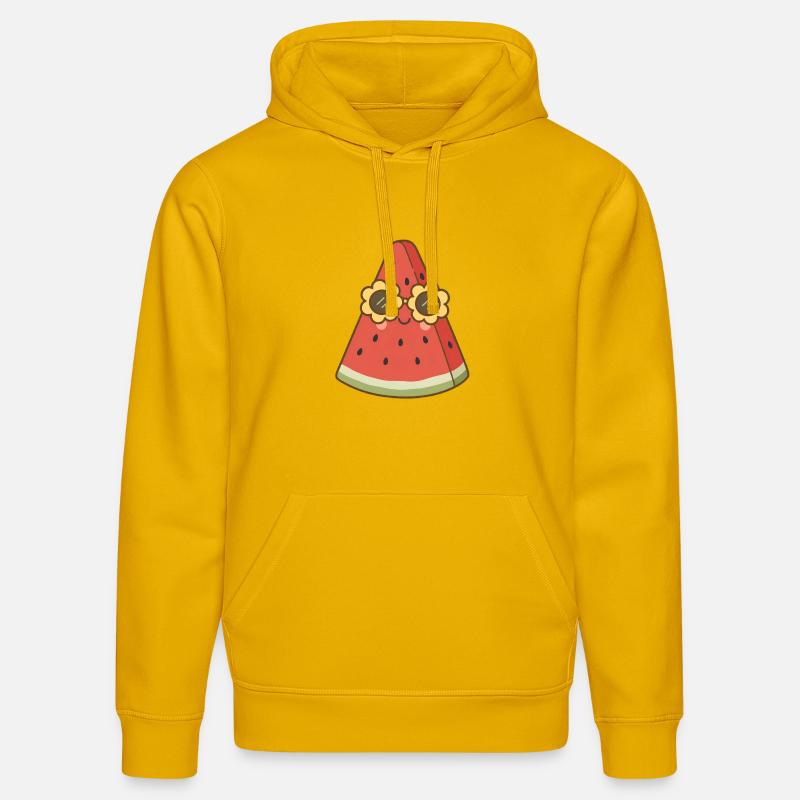 Pastèque - Sweat à capuche bio DRUMMER Stanley/Stella Unisexe - jaune spectre