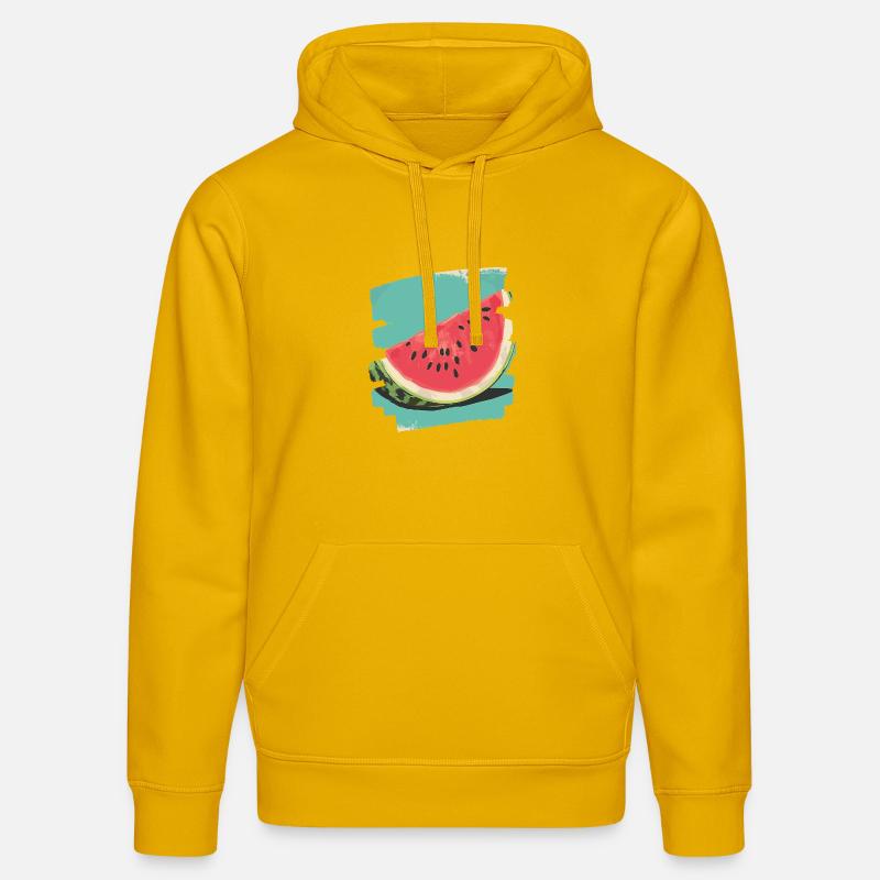 Pastèque - Sweat à capuche bio DRUMMER Stanley/Stella Unisexe - jaune spectre
