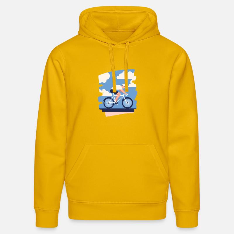 Vélo de route Vélo de route - Sweat à capuche bio DRUMMER Stanley/Stella Unisexe - jaune spectre