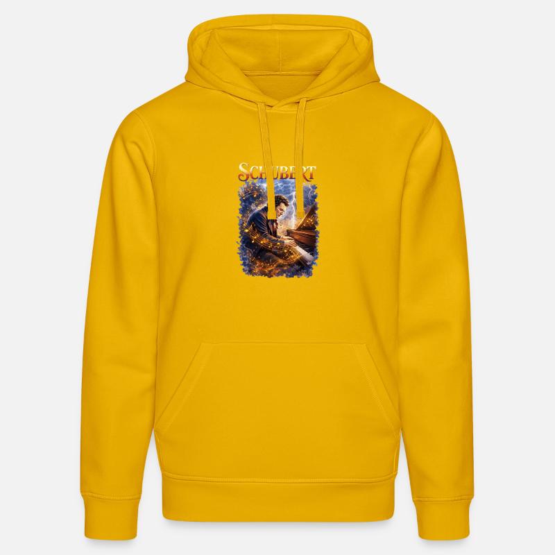 Schubert Piano Magic Tempest - Stanley/Stella DRUMMER Unisex Organic Hoodie - spectra yellow