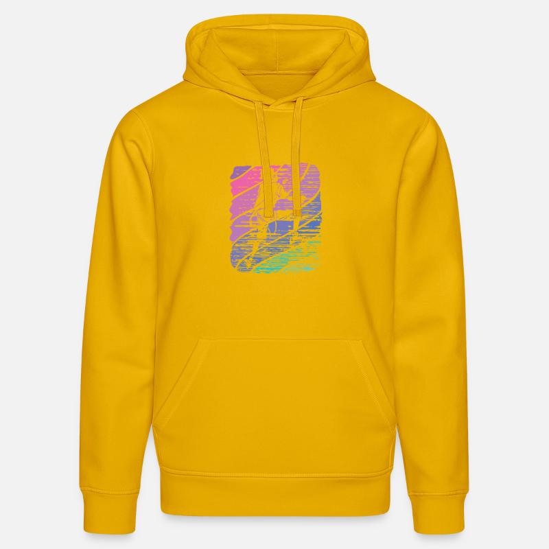 Bloc de bloc de Boulderer - Sweat à capuche bio DRUMMER Stanley/Stella Unisexe - jaune spectre