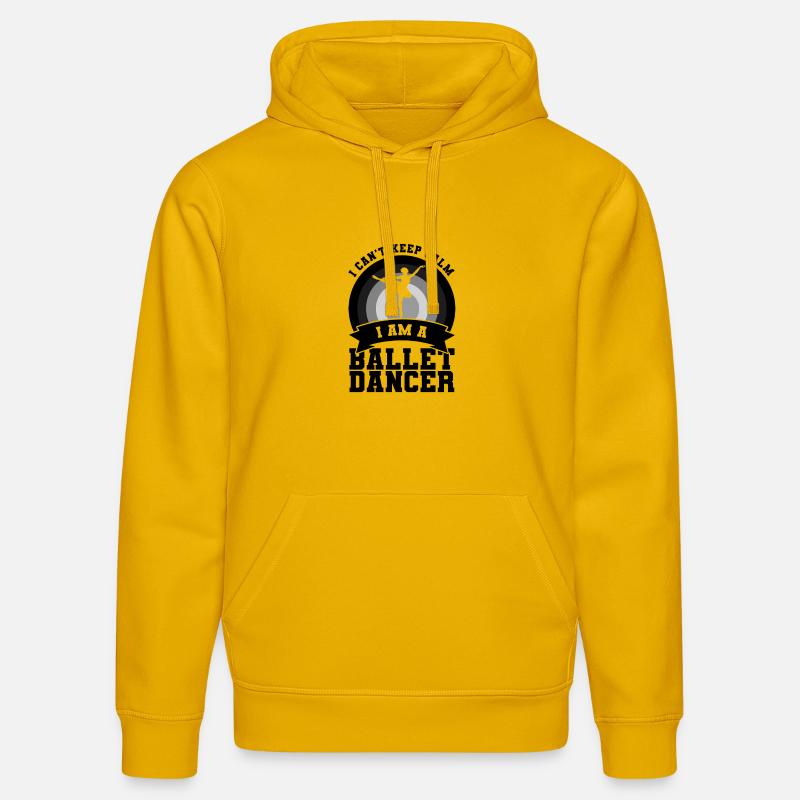 Diction du danseur de ballet - Sweat à capuche bio DRUMMER Stanley/Stella Unisexe - jaune spectre
